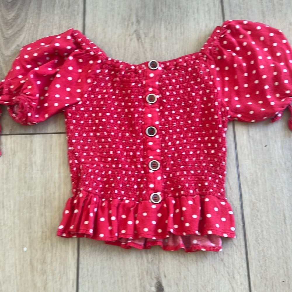 cute red crop top